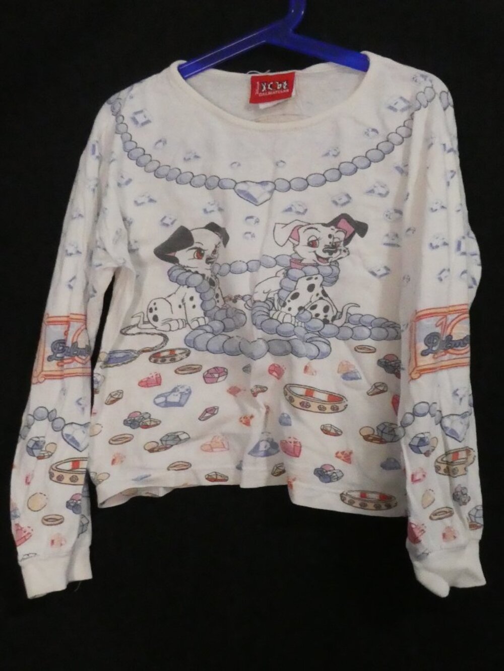 Vintage 90s DISNEY'S 101 DALMATIONS Graphic Cotton Pajama Shirt - size 10